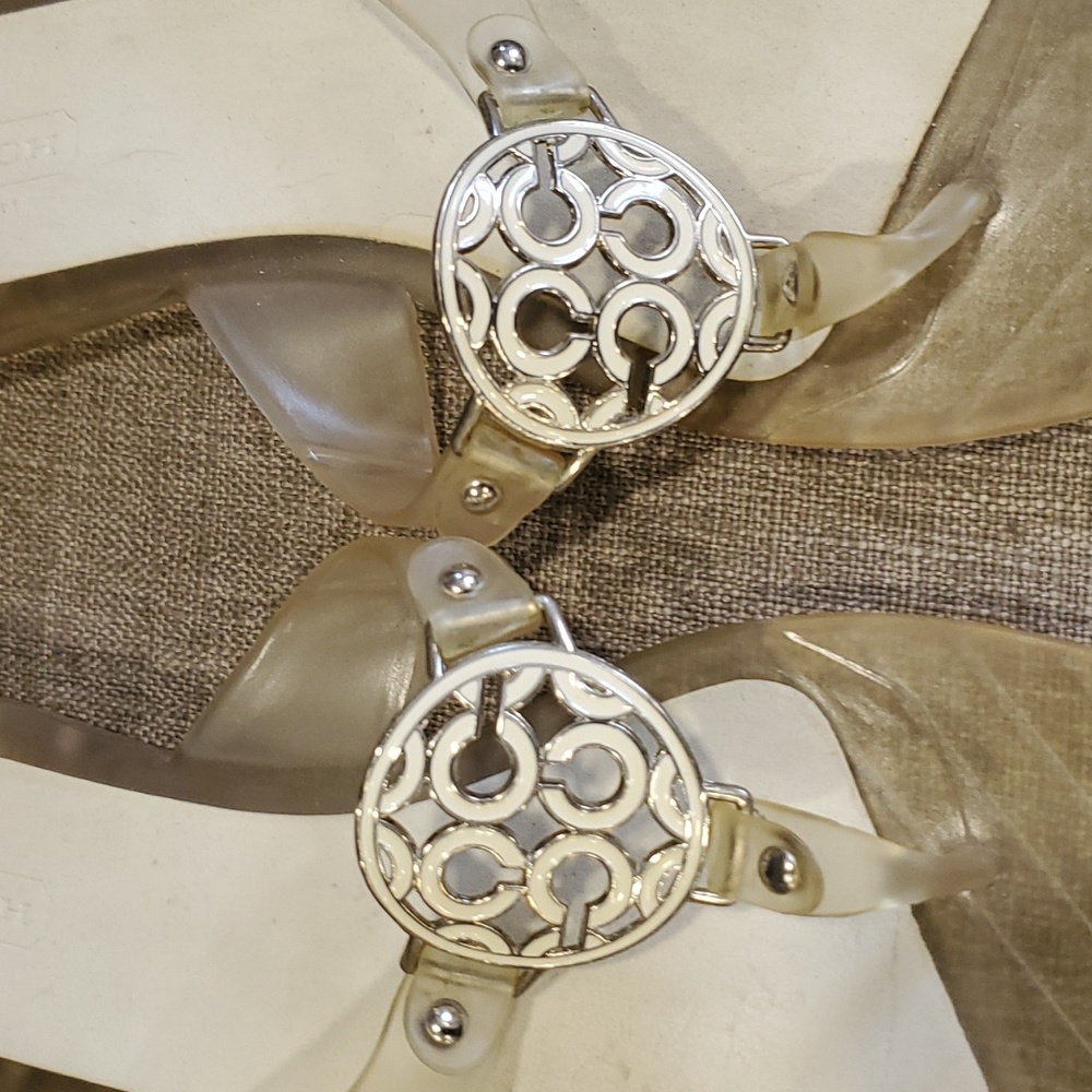 Coach Gold Sandals - Picture 2 of 13
